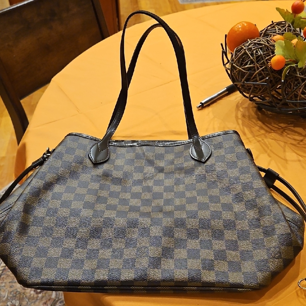 Inspired LV Checkered Tote Bag, New, Never Used
